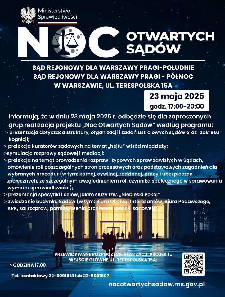 Obraz - noc otwartych sądów